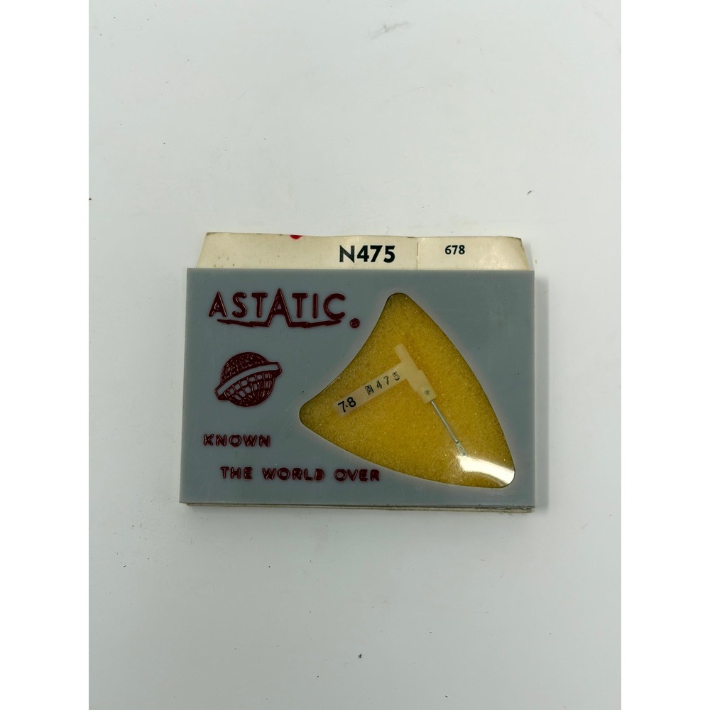 Astatic N475 Phonograph Needle Stylus Delmonico Stereo LP 78 Sapphire Tip